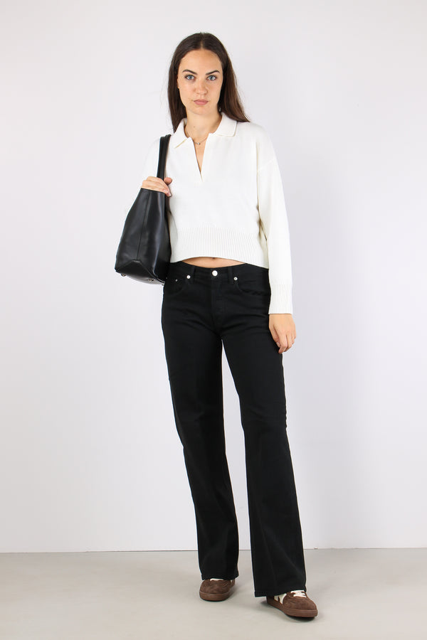 Jacklyn Denim  Bull Gamba Larga Black