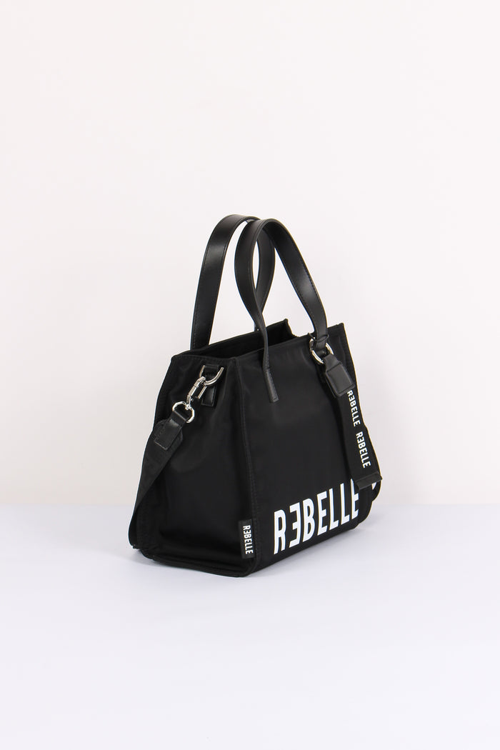 Poppy Shopping Nylon Mini Black-6
