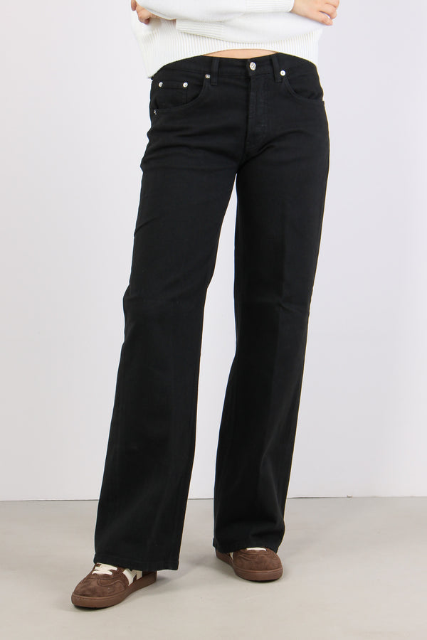 Jacklyn Denim  Bull Gamba Larga Black-2