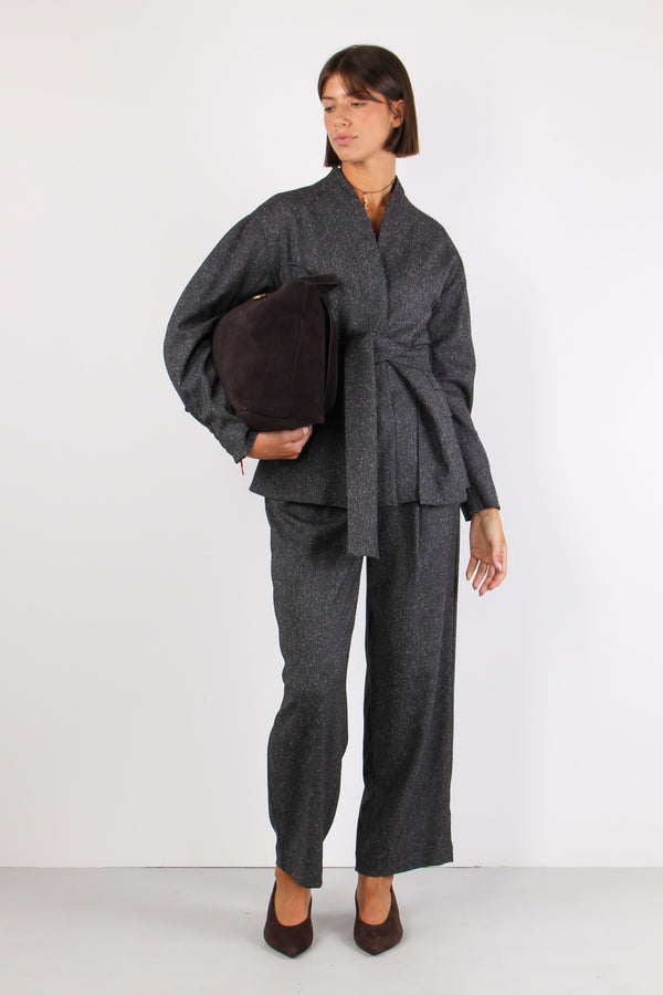 Pantalone Sale Pepe Vita Sfrangiata Nero