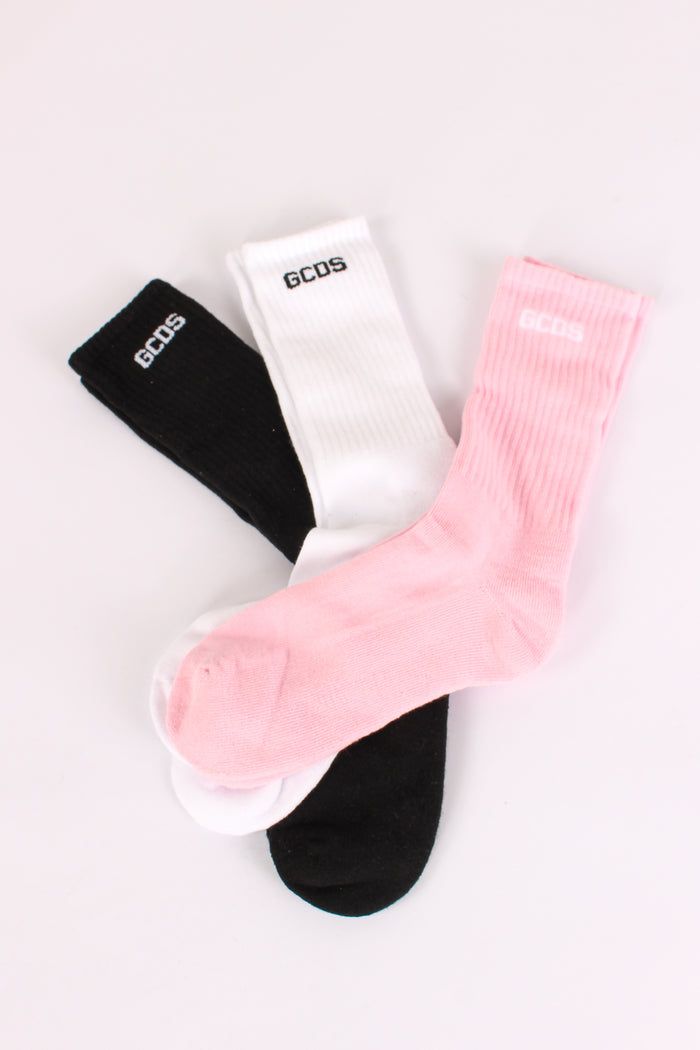 Calzini Logo White/pink/black-3