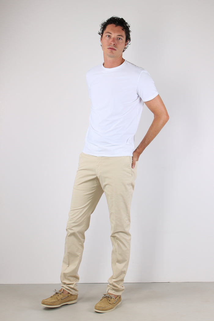 T-shirt Tessuto Tecnico Bianco-5