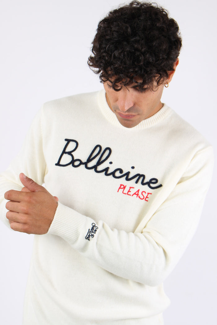 Girocollo Bollicine Please Bianco-3