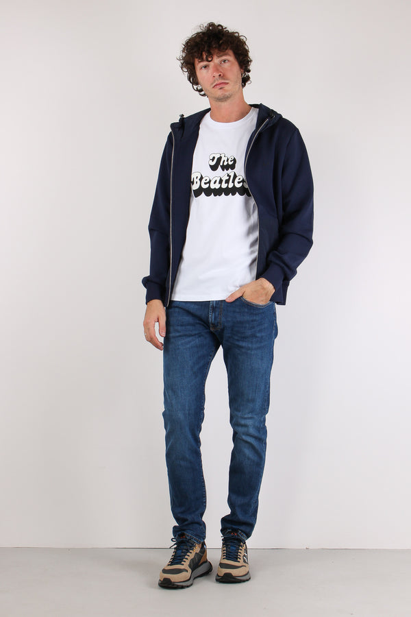 Bomber Zip Nylon Navy Blue-2