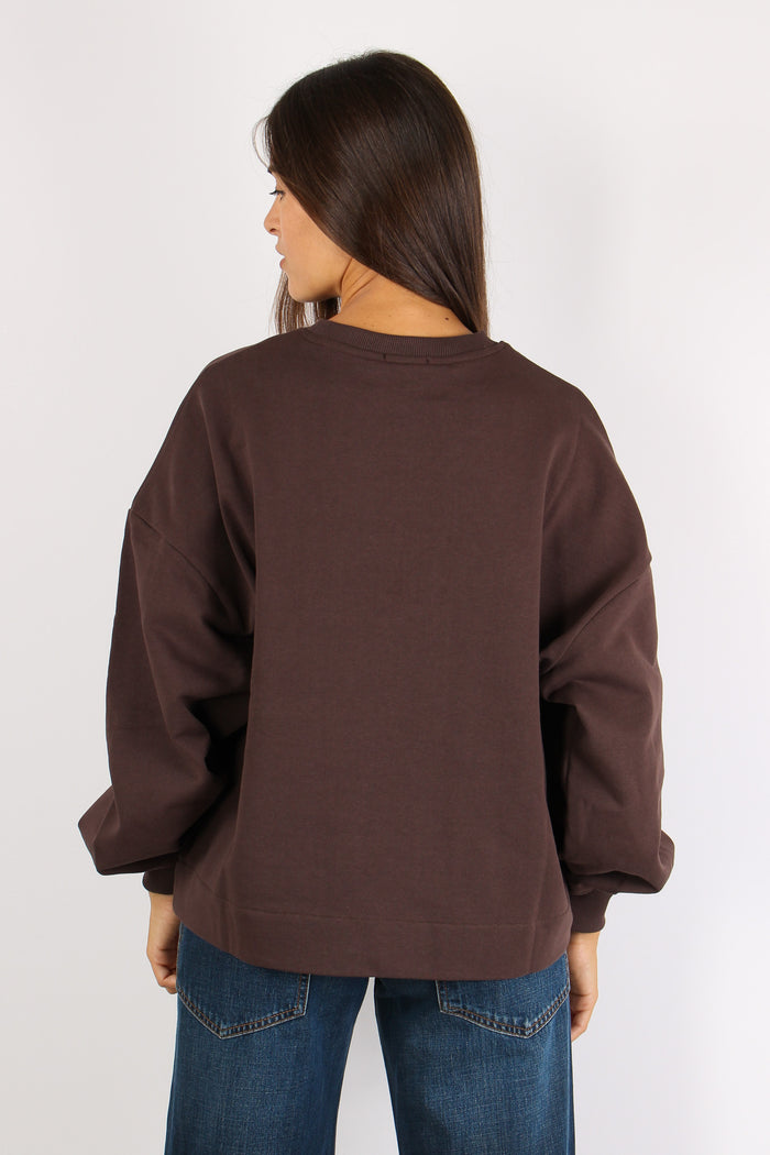 Felpa Cotone Dolcemente Compli Moro-4