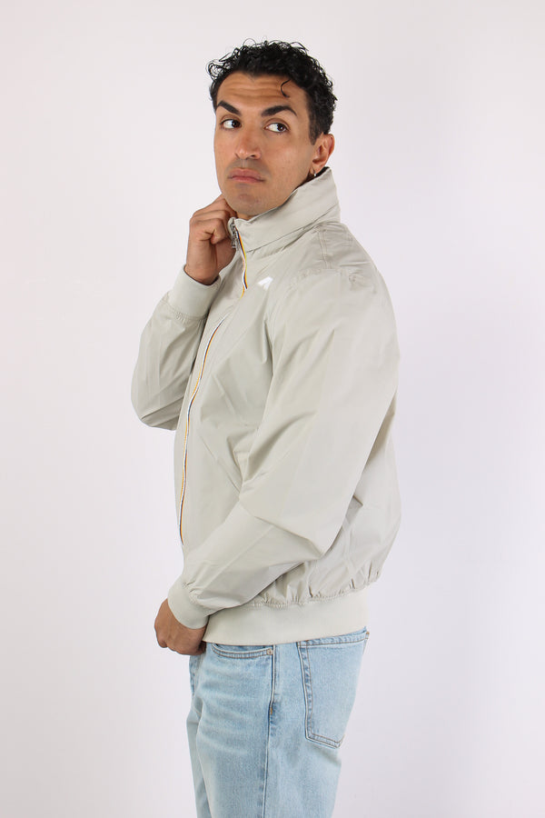 Giubbotto Collo In Piedi Beige Lt-2