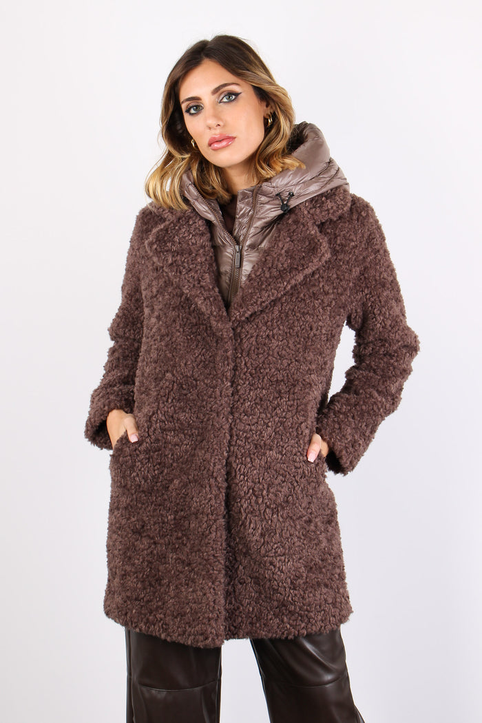 Cappotto Teddy Piuma Urban Bronze-2