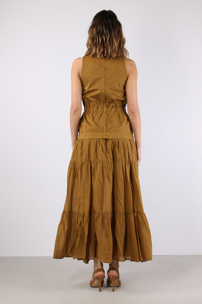 Casarsa Abito Voile Gabardina Bronzo-6