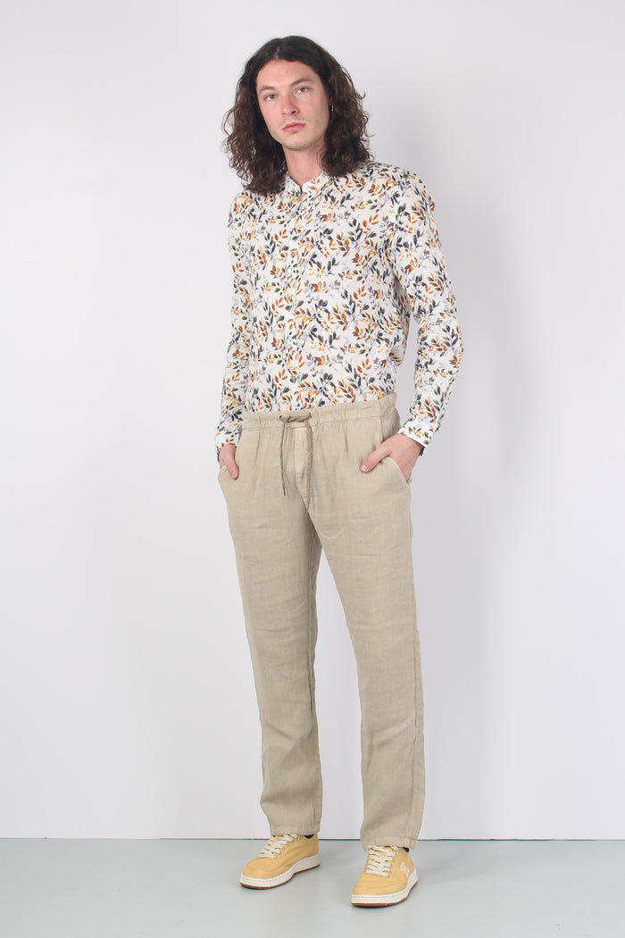 Pantalone Coulisse Relaxed Sabbia-5