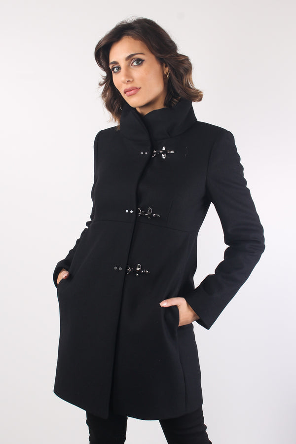 Cappotto Romantic Foderato Nero