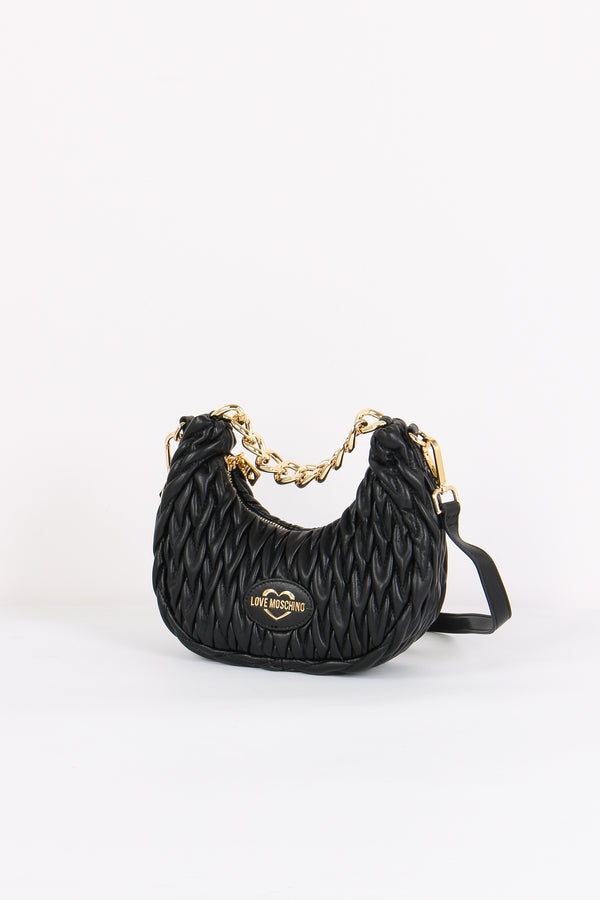 Mezzaluna Goffrata Cuori Nero-2