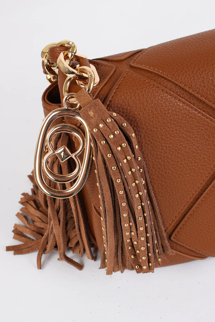 Tracolla  Frange Cuoio-4