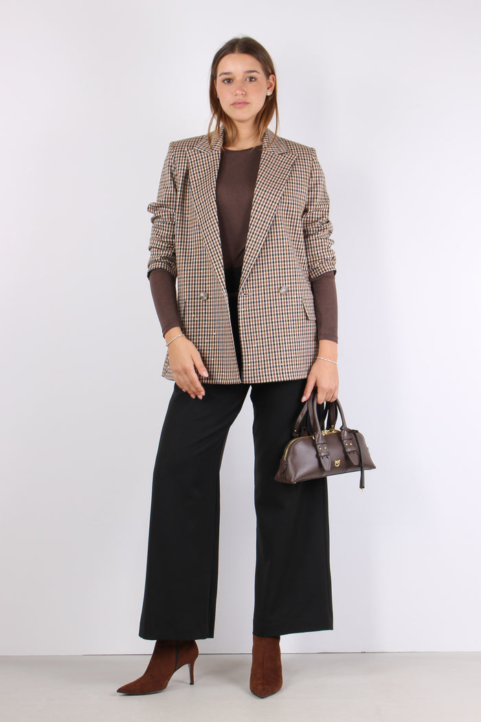 Giacca Scozzese Paillette Cammello/moro