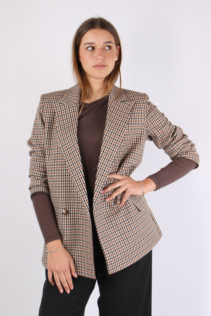 Giacca Scozzese Paillette Cammello/moro-2