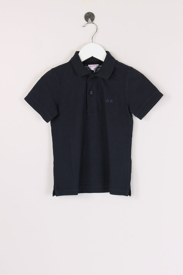 Polo Cold Dye Cotone Navy Blue