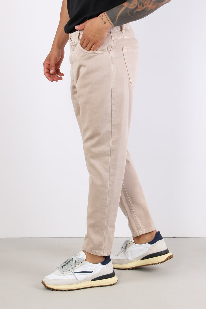 Pantalone 5 Tasche Bull Caffelatte-3