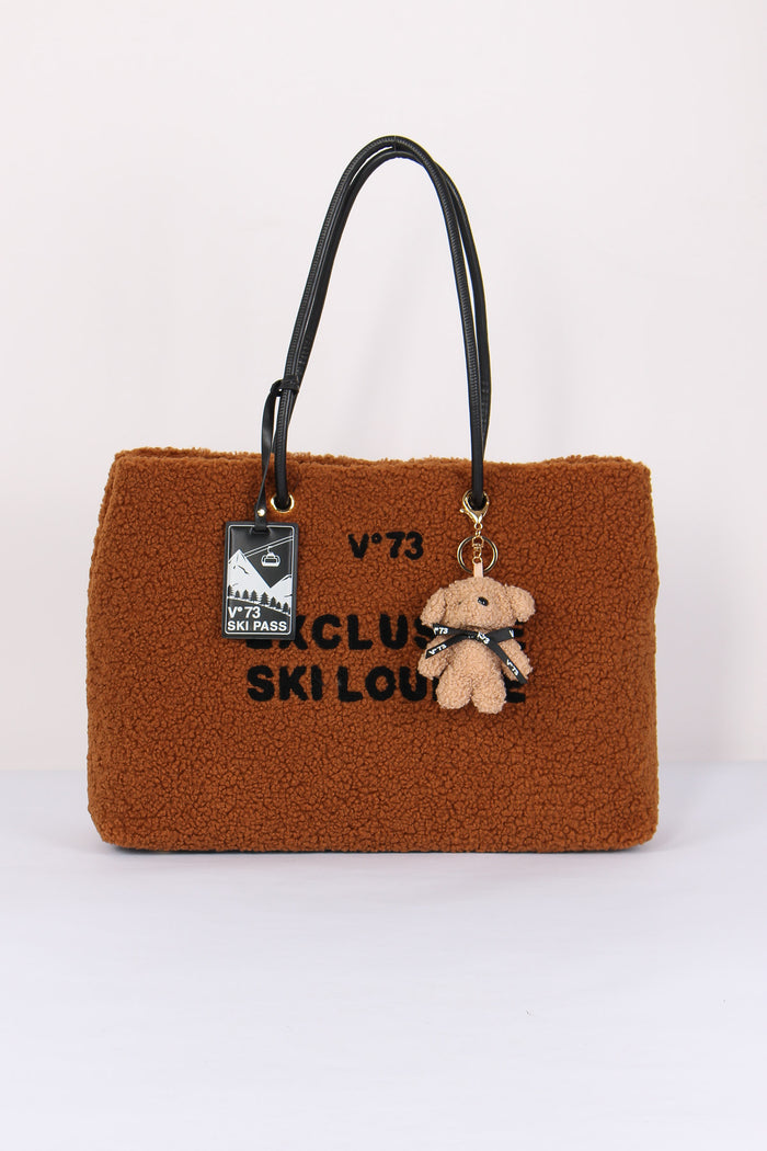 Ski Lounge Shopping Teddy Cuoio/nero