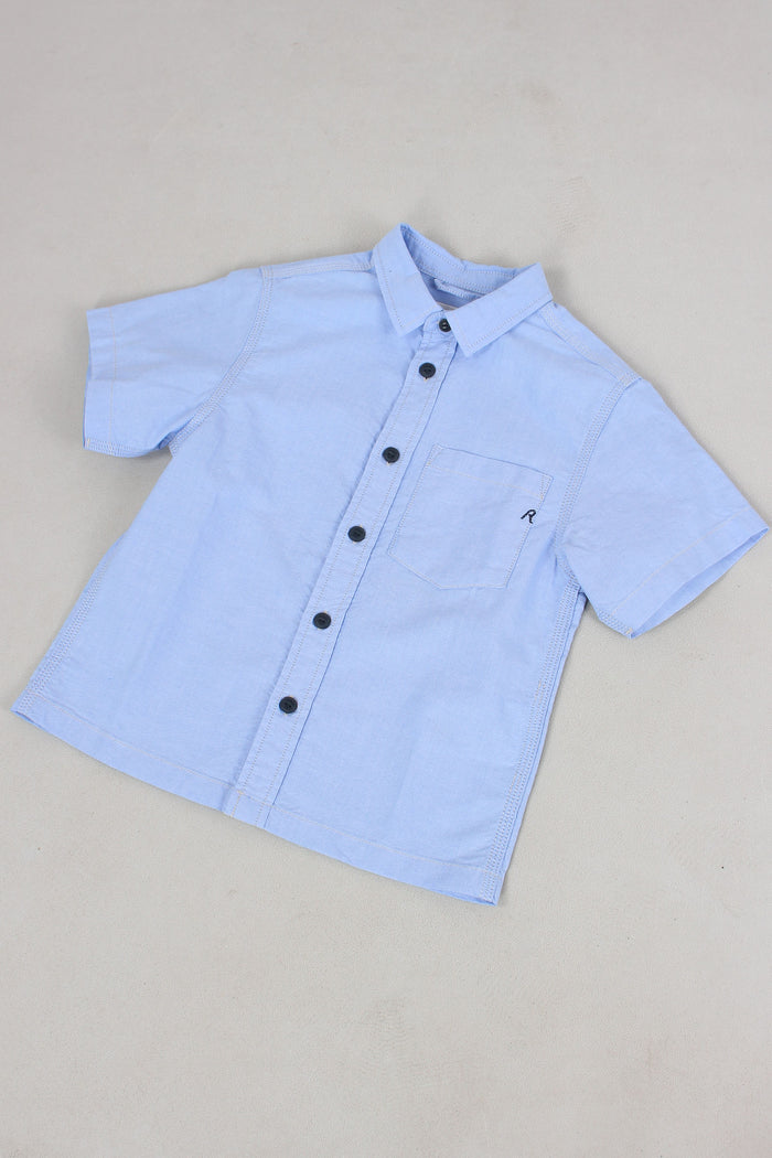 Camicia M/m Oxfors Azzurro-4