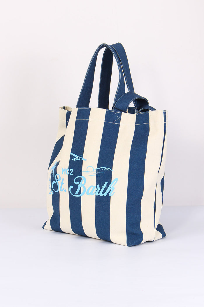 Essential Bag Canvas Blu/beige-2