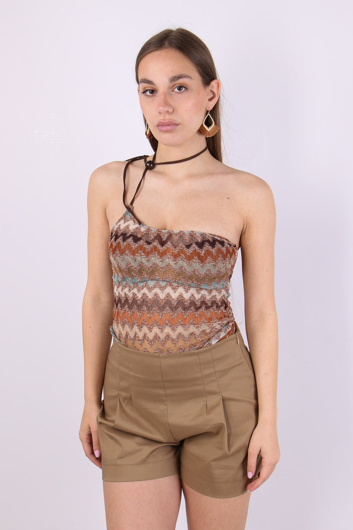 Top Laccetto Monospalla Missoni Multicolor