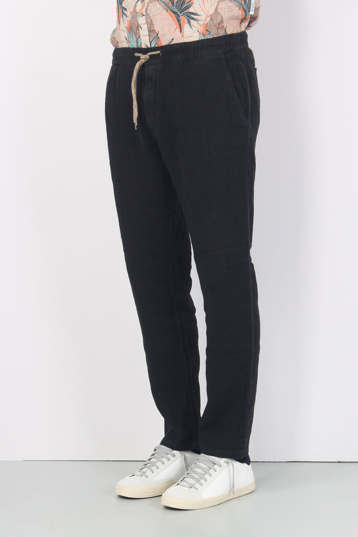 Pantalone Coulisse Relaxed Nero-6