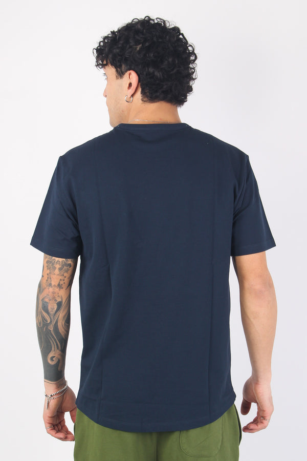 T-shirt Pique Navy Blue-2