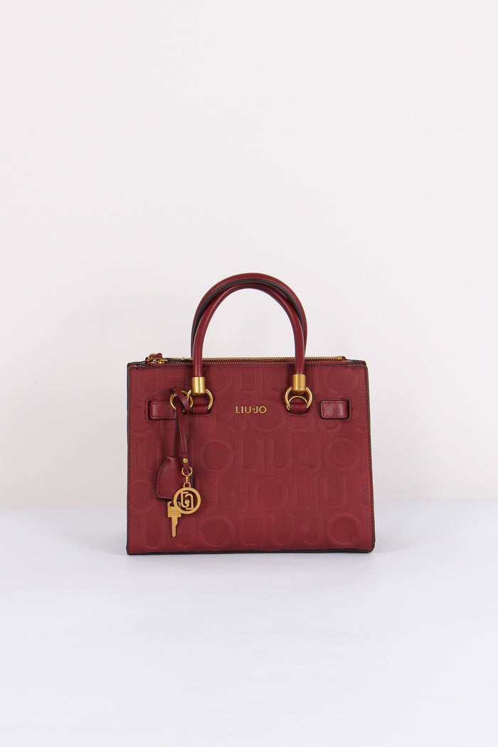Mini Tote Logo 3d Deep Bordeaux