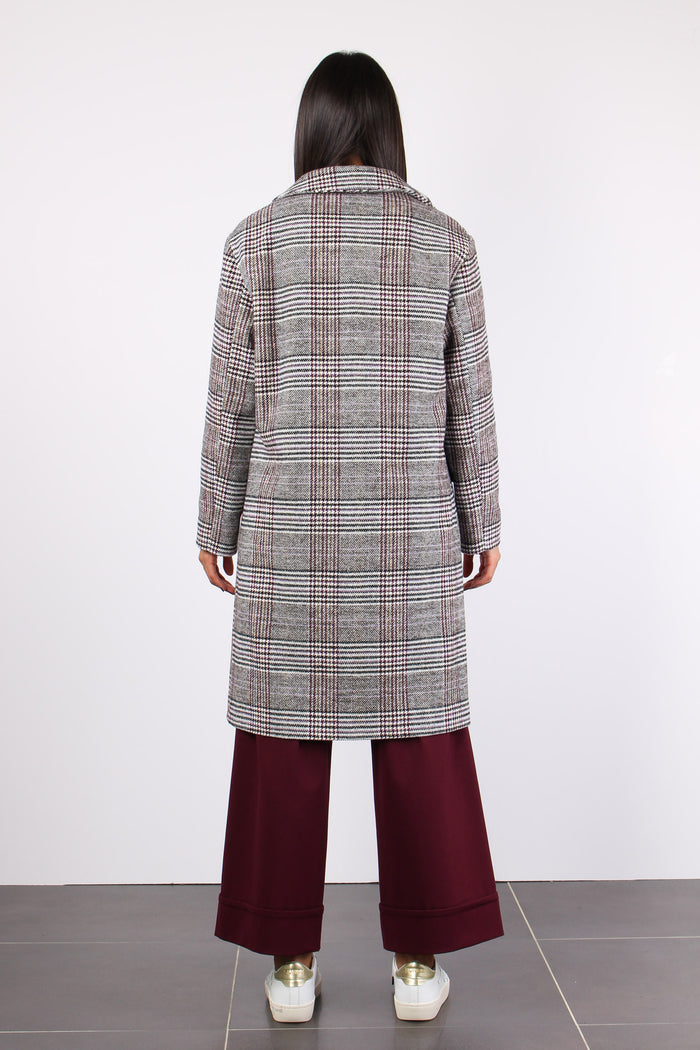 Cappotto Ovetto Check Grigio/vino-3