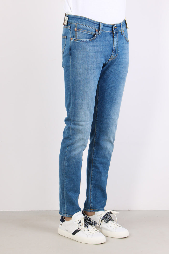 Denim Slim Fit Denim Chiaro-6