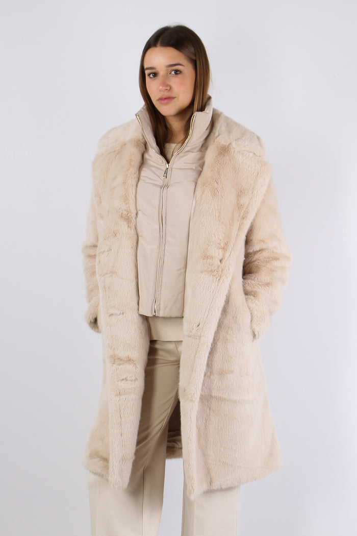 Ecopelliccia Bottoni Light Oat-4