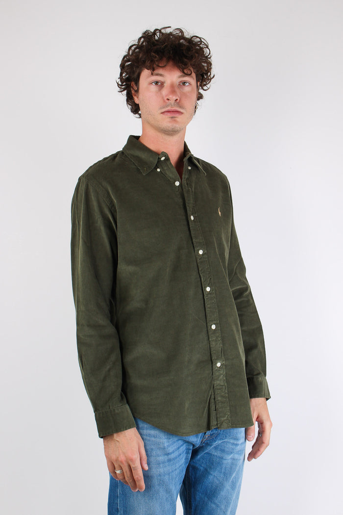 Camicia Velluto Campany Olive-6