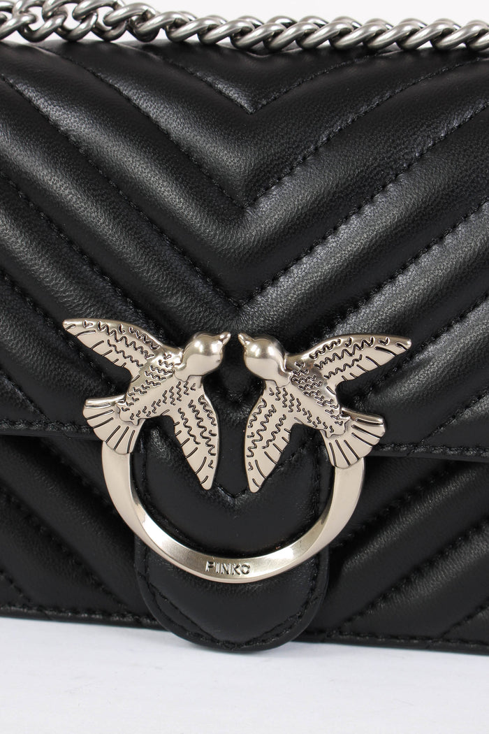 Tracollina Love One Mini Chevr Nero/old Silver-7