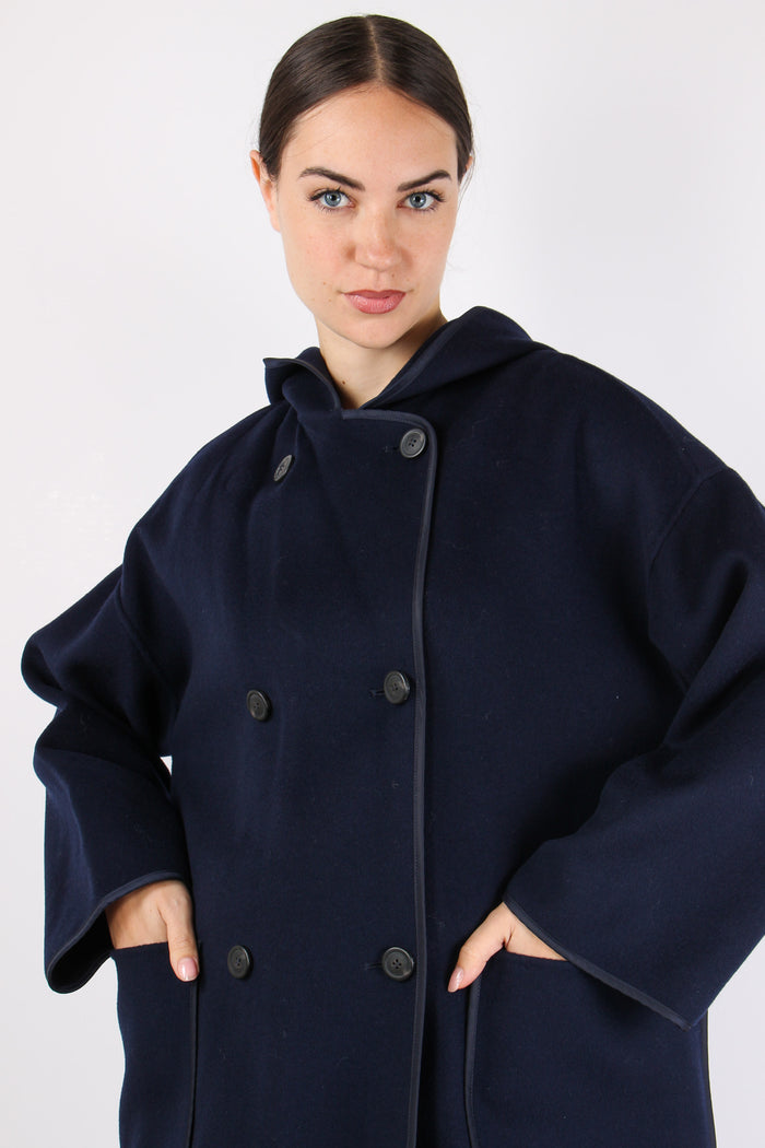 Bergen Cappotto Montgomery Blu-7