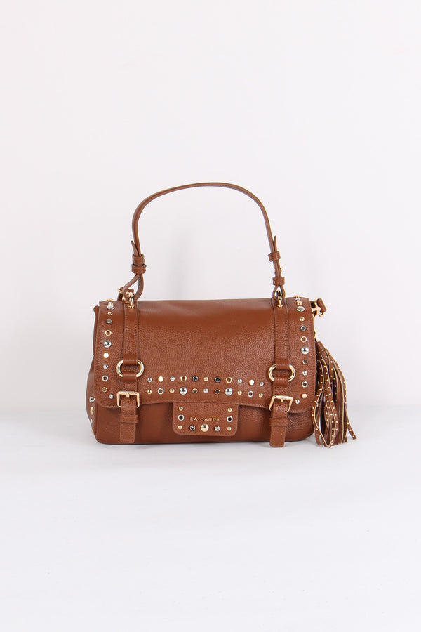 Cartella Media Borchie Cuoio