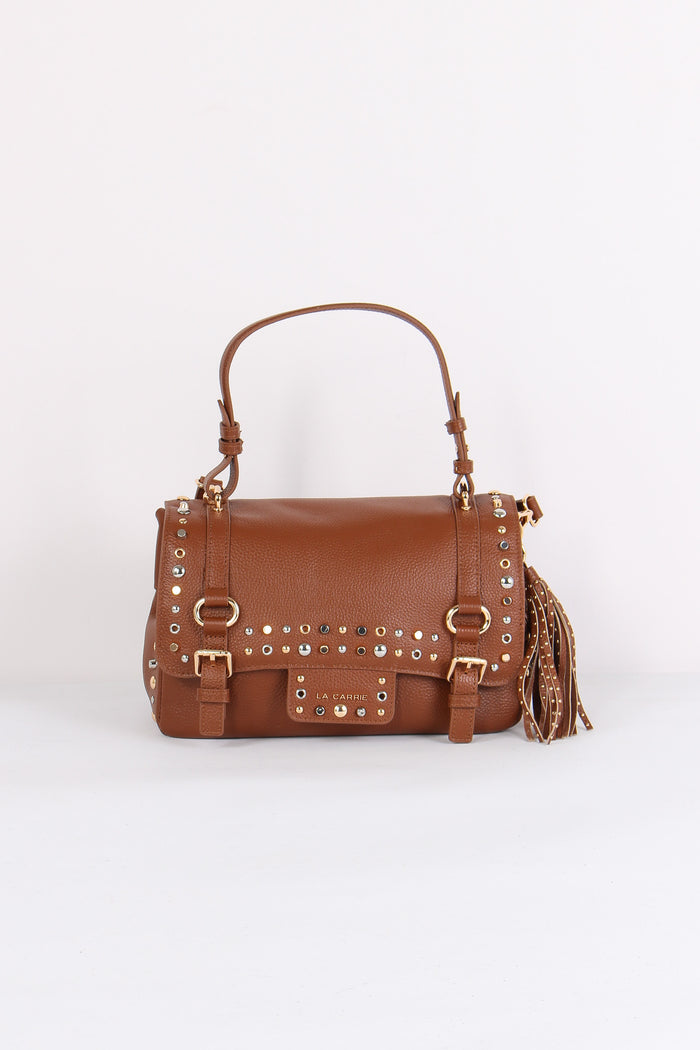 Cartella Media Borchie Cuoio