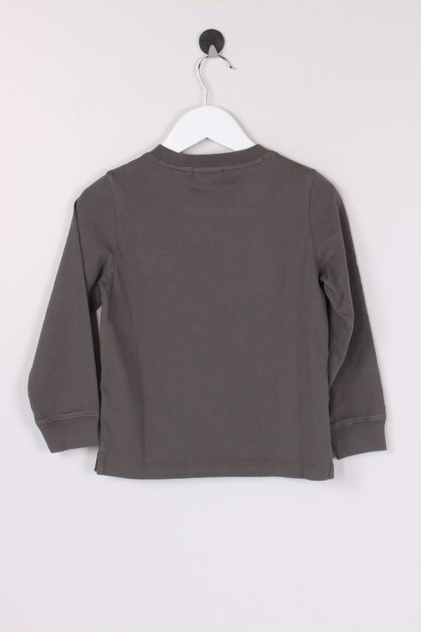 T-shirt Ml Logo Grigio-2