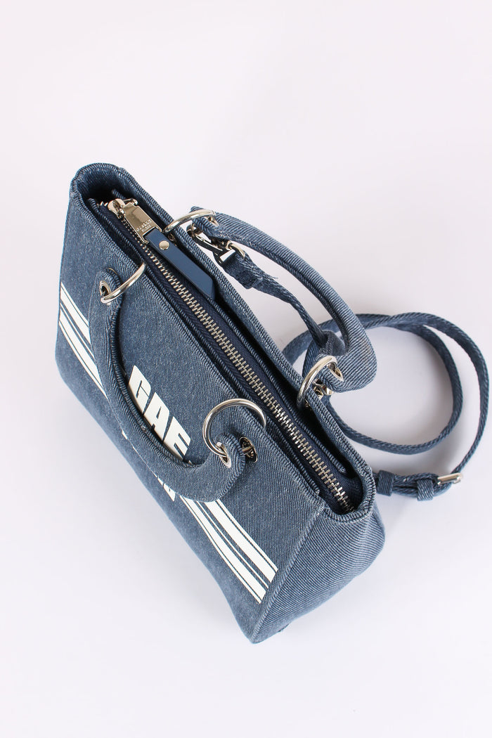 Tote Mini Banda Logo Blu-5