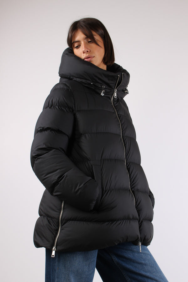 Piumino Zip Laterali Black-2