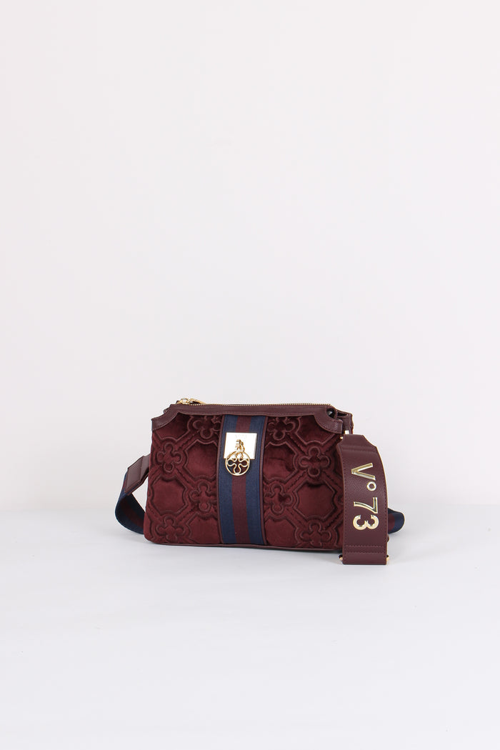 Cate Borsa Tre Scomparti Bordeaux/blu-2