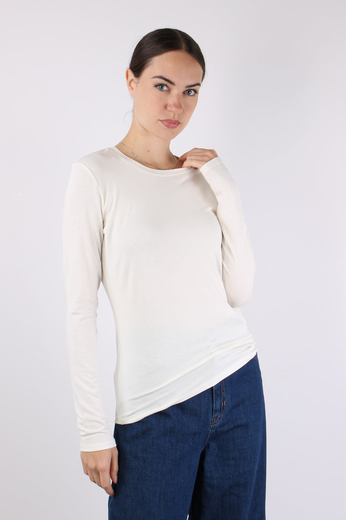 Multie T-shirt Ml Jersey Ecru-3