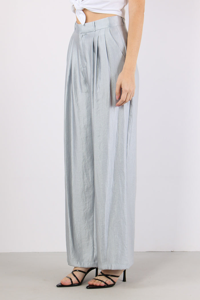 Pantalone Multi Pences Cangiante Celeste-3