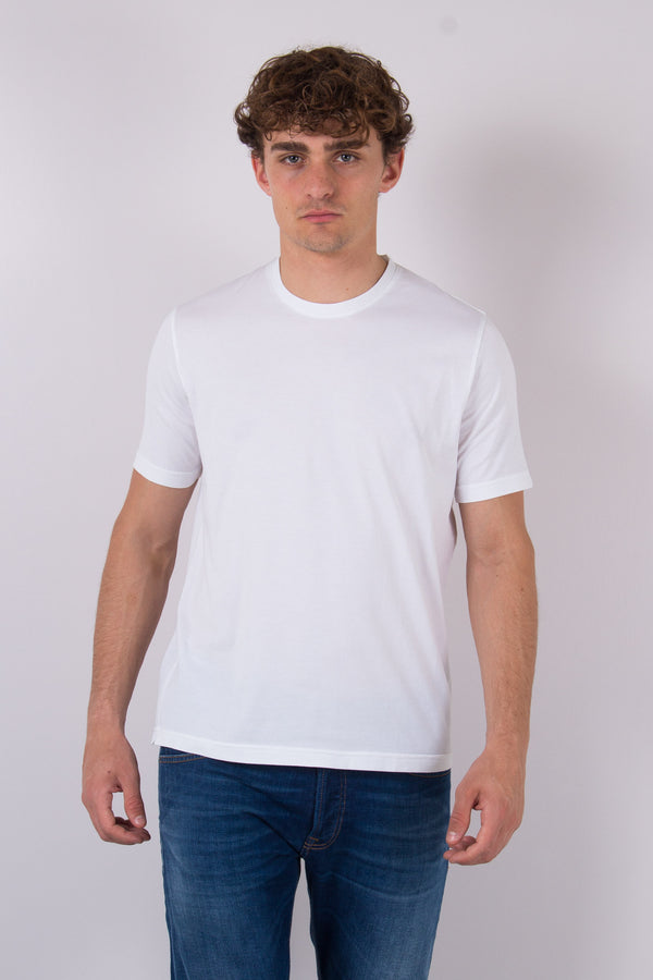 T-shirt Manica Corta Jersey Bianco
