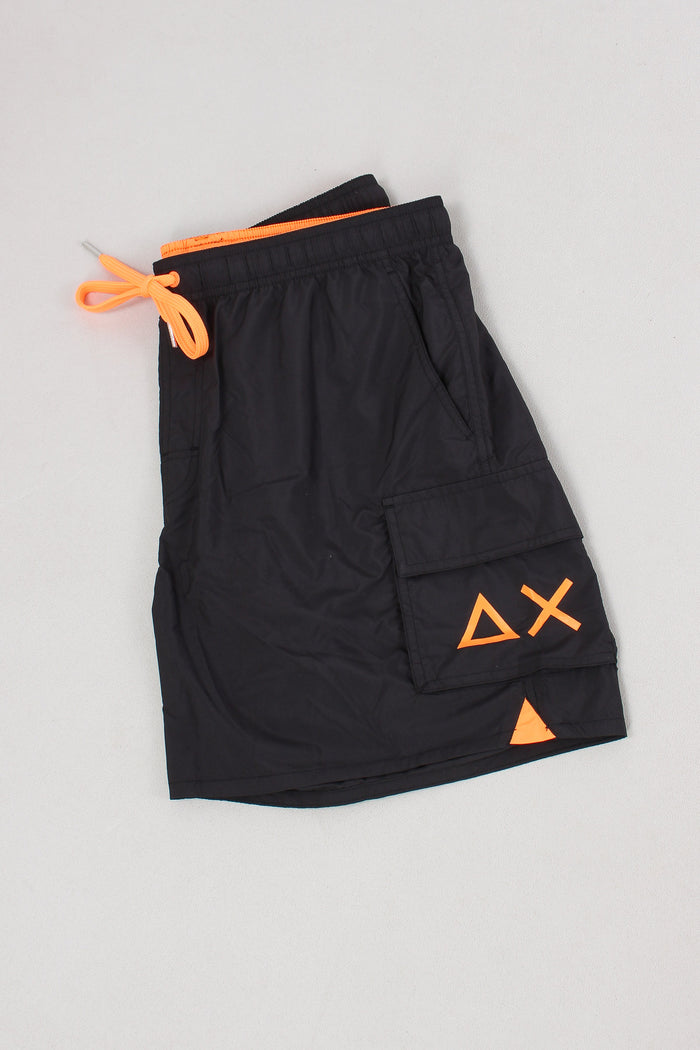 Costume Pantalone Cargo Nero-4