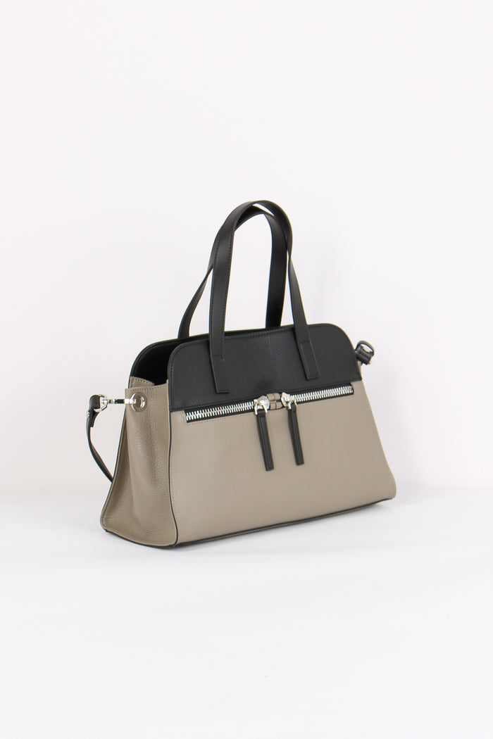 Laurencia Tracolla 2 Manici Fossil Black-5