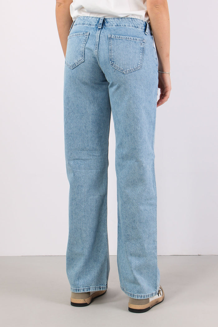Denim Vita Bassa Denim Chiaro-4