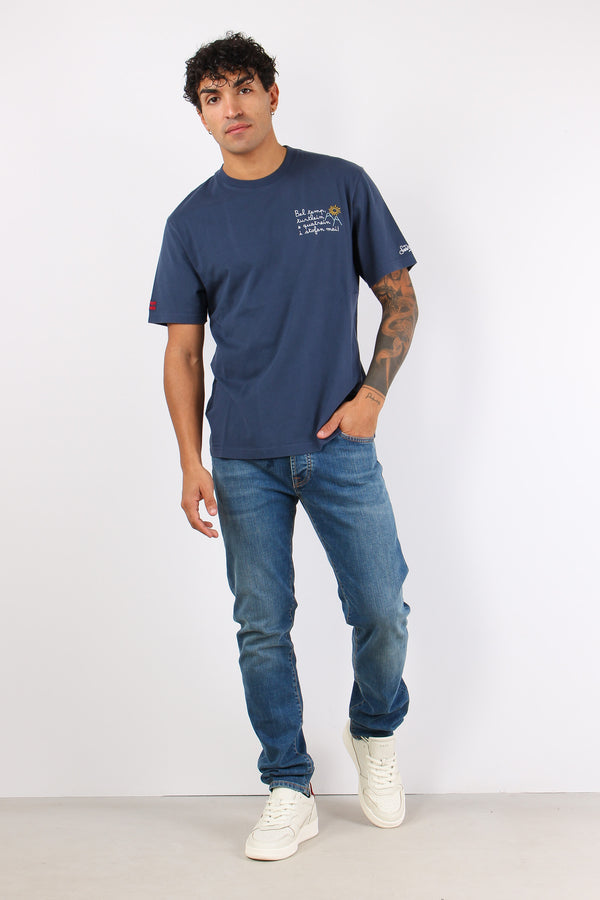 T-shirt Vacanze Bel Temp Blu