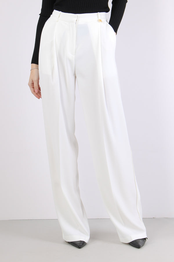 Pantalone Crepe Pences Avorio-2