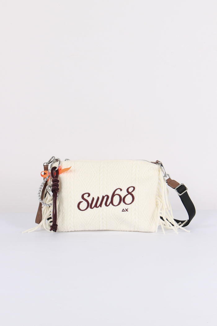 Pochette Frange Bianco