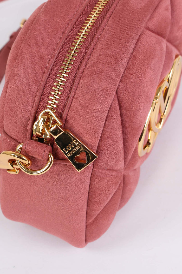 Tracolla Tonda Trapunta Rosa Antico-7