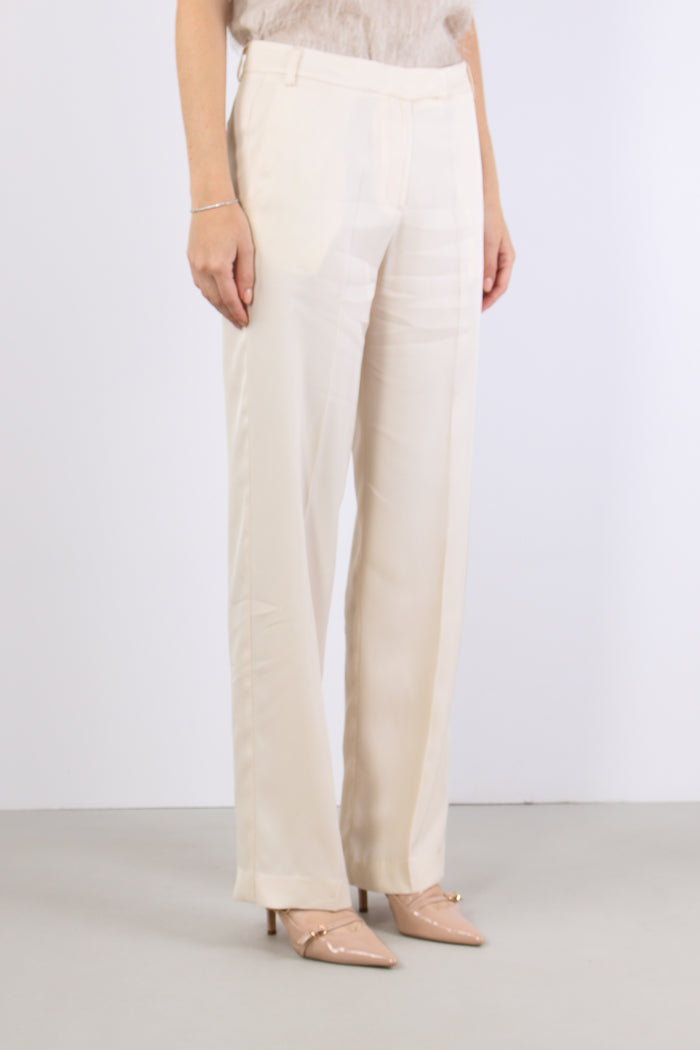 Pantalone Fluido Pences Ivory-3
